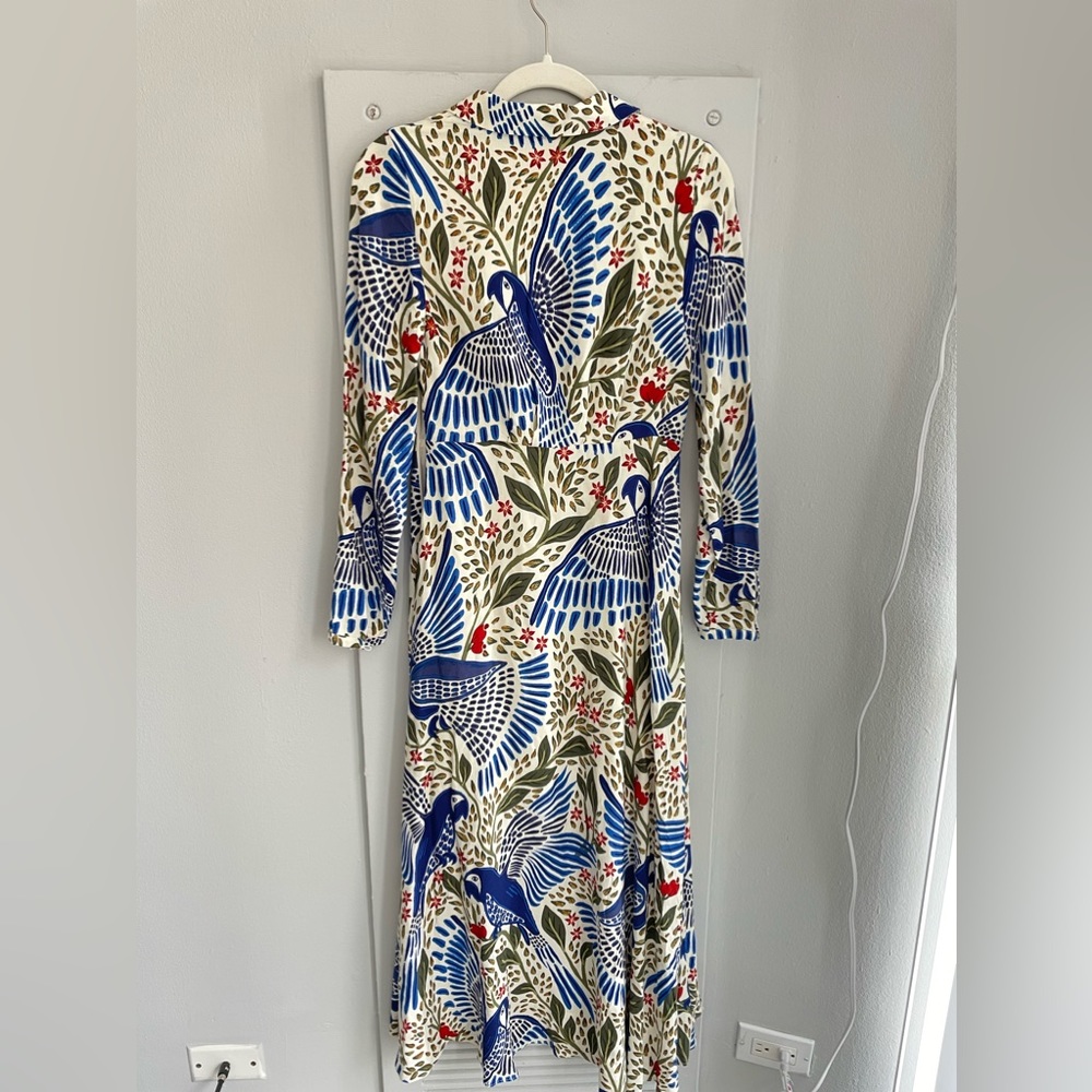 FARM RIO Blue Macaw Flight Maxi Dress!! - Picture 7 of 8